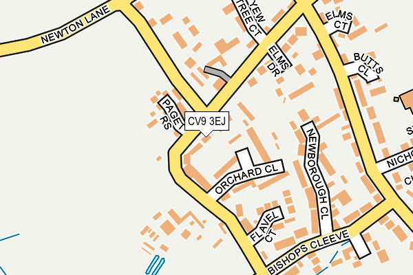CV9 3EJ map - OS OpenMap – Local (Ordnance Survey)