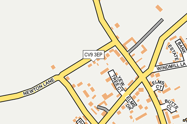 CV9 3EP map - OS OpenMap – Local (Ordnance Survey)