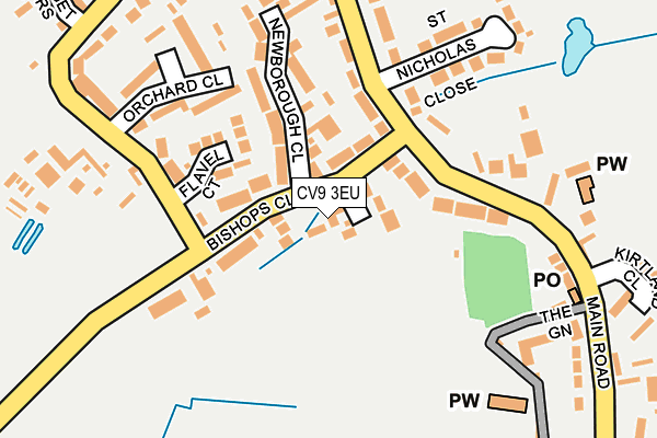 CV9 3EU map - OS OpenMap – Local (Ordnance Survey)
