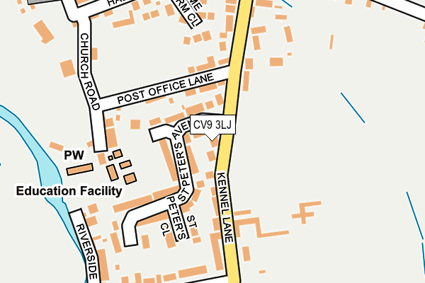 CV9 3LJ map - OS OpenMap – Local (Ordnance Survey)