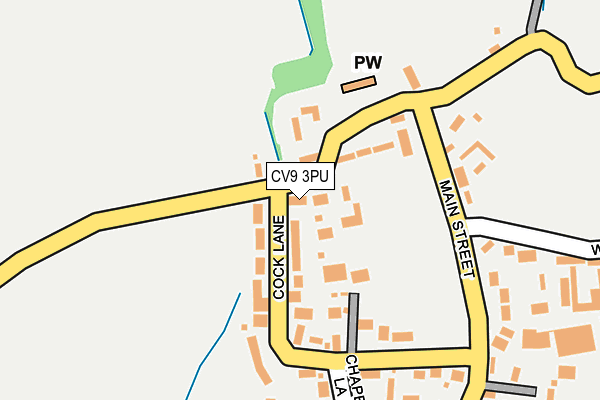 CV9 3PU map - OS OpenMap – Local (Ordnance Survey)
