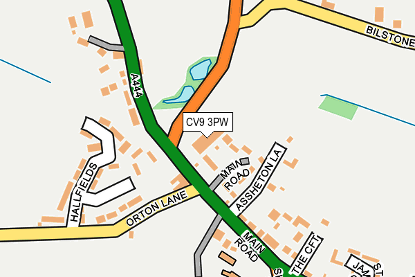 CV9 3PW map - OS OpenMap – Local (Ordnance Survey)