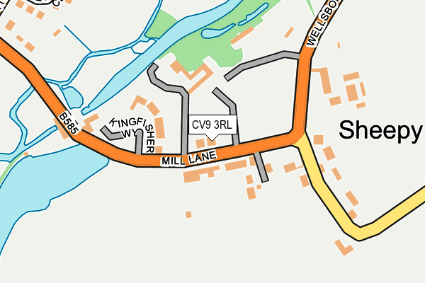 CV9 3RL map - OS OpenMap – Local (Ordnance Survey)