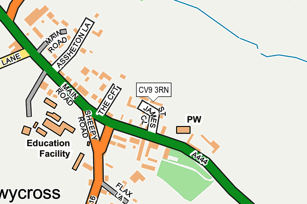 CV9 3RN map - OS OpenMap – Local (Ordnance Survey)