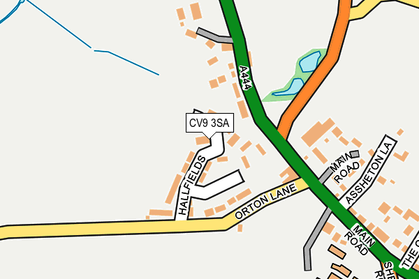 CV9 3SA map - OS OpenMap – Local (Ordnance Survey)