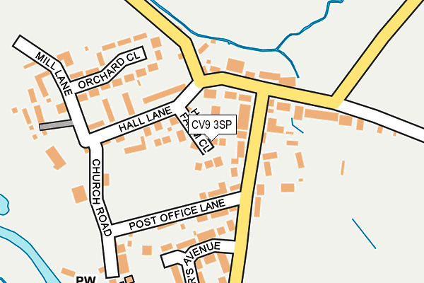 CV9 3SP map - OS OpenMap – Local (Ordnance Survey)