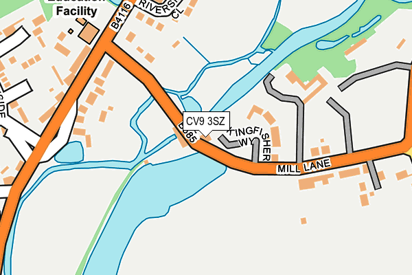 CV9 3SZ map - OS OpenMap – Local (Ordnance Survey)