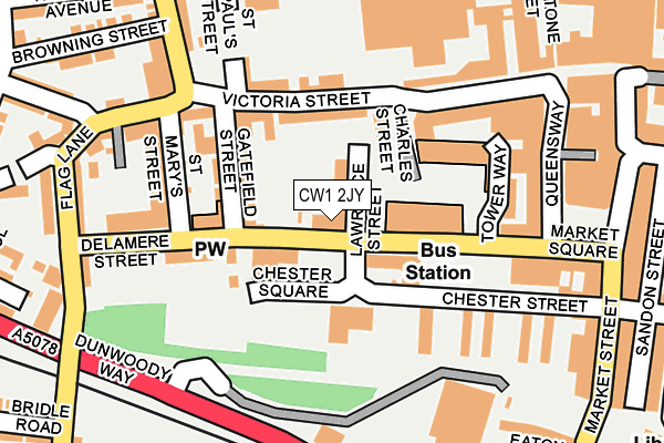 CW1 2JY map - OS OpenMap – Local (Ordnance Survey)