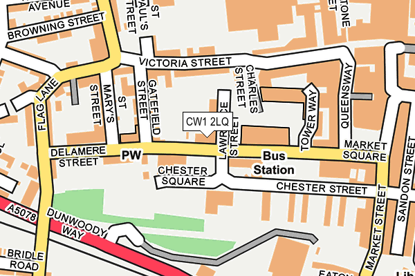 CW1 2LQ map - OS OpenMap – Local (Ordnance Survey)