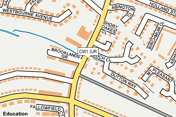 CW1 3JR map - OS OpenMap – Local (Ordnance Survey)