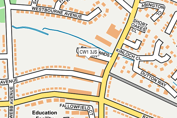 CW1 3JS map - OS OpenMap – Local (Ordnance Survey)