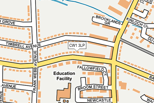 CW1 3LP map - OS OpenMap – Local (Ordnance Survey)