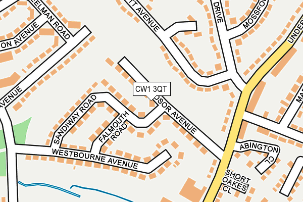 CW1 3QT map - OS OpenMap – Local (Ordnance Survey)