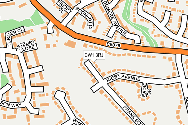 CW1 3RJ map - OS OpenMap – Local (Ordnance Survey)