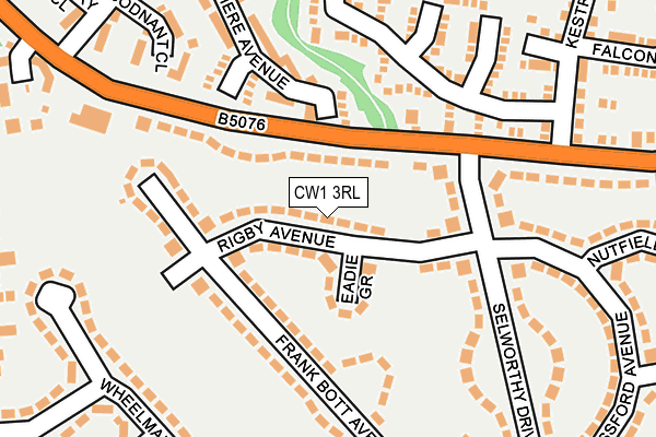 CW1 3RL map - OS OpenMap – Local (Ordnance Survey)