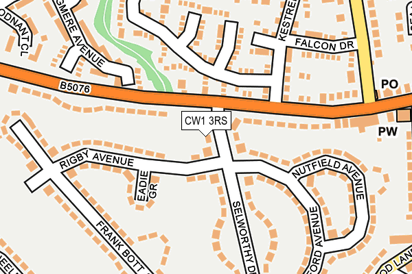 CW1 3RS map - OS OpenMap – Local (Ordnance Survey)