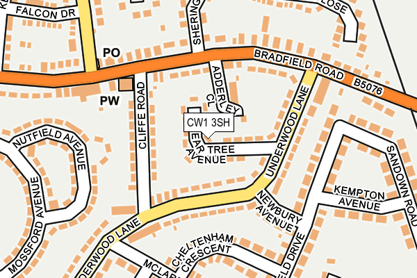 CW1 3SH map - OS OpenMap – Local (Ordnance Survey)