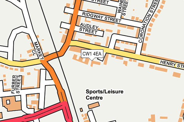 CW1 4EA map - OS OpenMap – Local (Ordnance Survey)