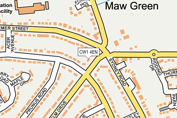 CW1 4EN map - OS OpenMap – Local (Ordnance Survey)