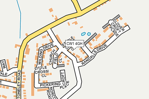CW1 4GH map - OS OpenMap – Local (Ordnance Survey)