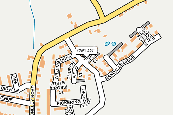CW1 4GT map - OS OpenMap – Local (Ordnance Survey)
