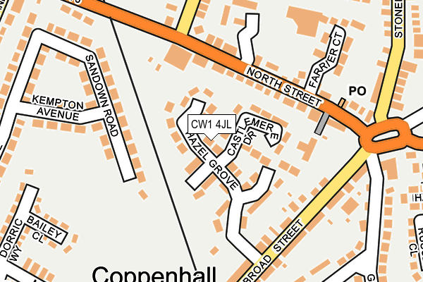 CW1 4JL map - OS OpenMap – Local (Ordnance Survey)