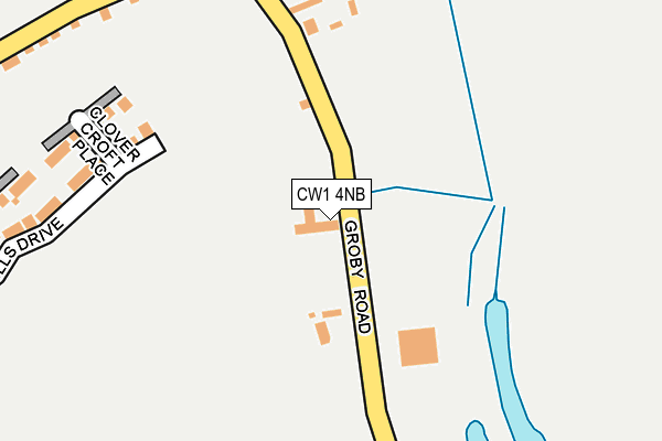 CW1 4NB map - OS OpenMap – Local (Ordnance Survey)