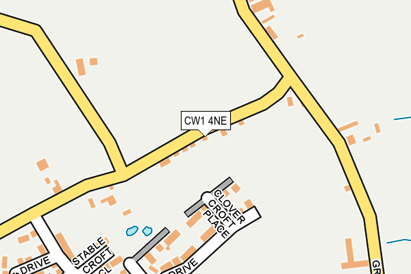 CW1 4NE map - OS OpenMap – Local (Ordnance Survey)