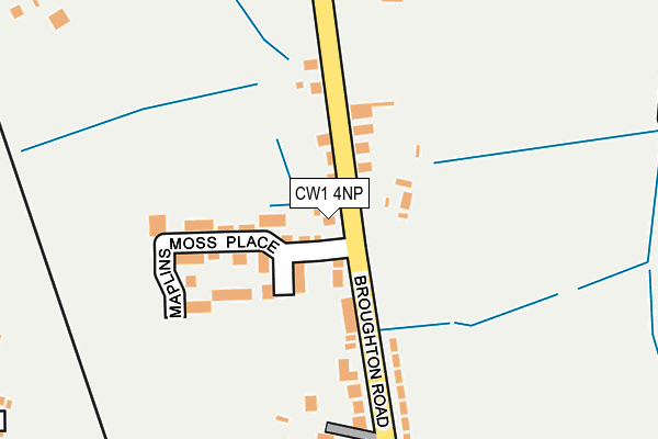 CW1 4NP map - OS OpenMap – Local (Ordnance Survey)