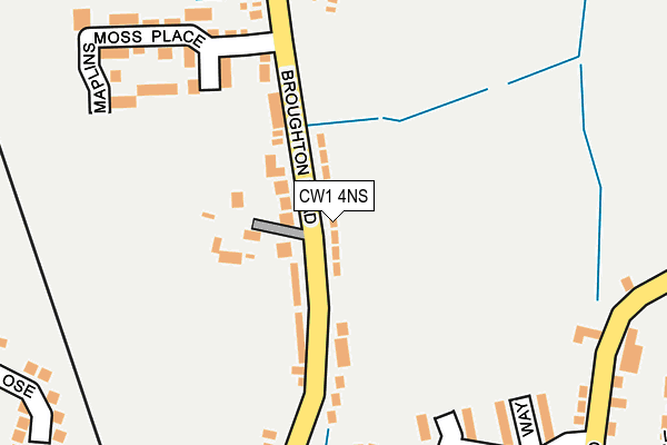 CW1 4NS map - OS OpenMap – Local (Ordnance Survey)