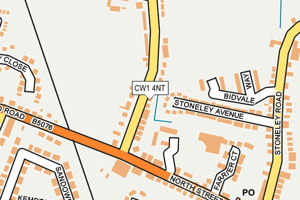 CW1 4NT map - OS OpenMap – Local (Ordnance Survey)
