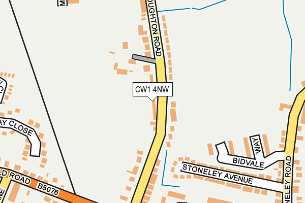 CW1 4NW map - OS OpenMap – Local (Ordnance Survey)