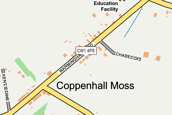 CW1 4PS map - OS OpenMap – Local (Ordnance Survey)