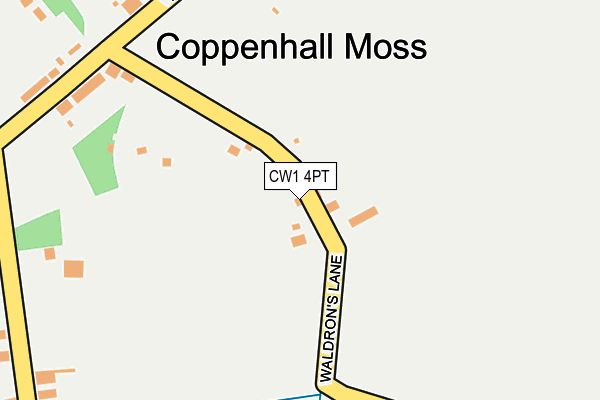 CW1 4PT map - OS OpenMap – Local (Ordnance Survey)