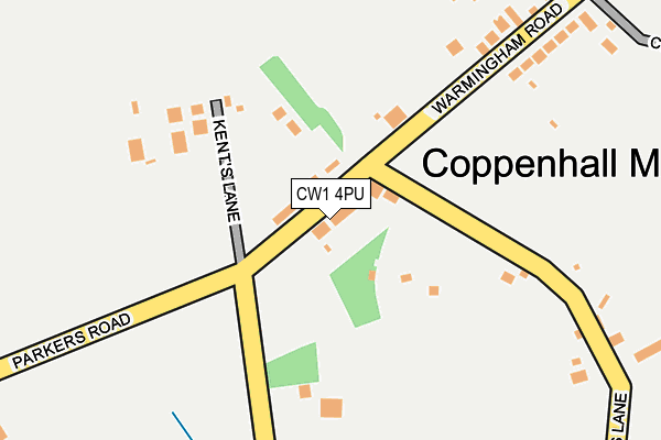 CW1 4PU map - OS OpenMap – Local (Ordnance Survey)