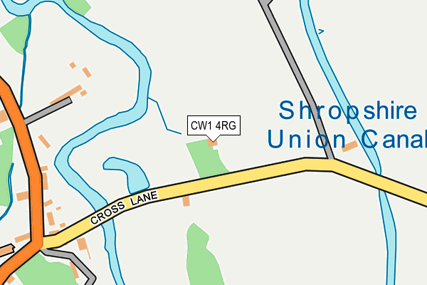 CW1 4RG map - OS OpenMap – Local (Ordnance Survey)