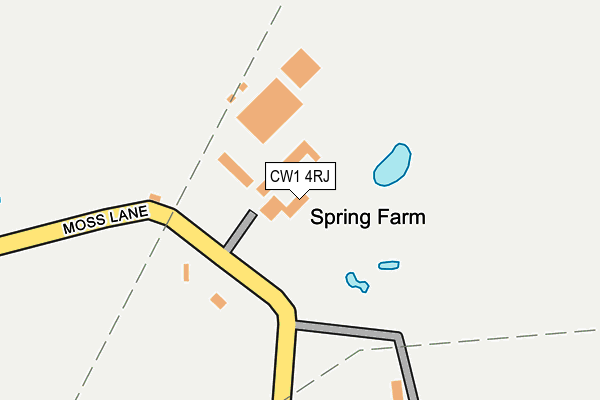 CW1 4RJ map - OS OpenMap – Local (Ordnance Survey)