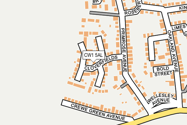 CW1 5AL map - OS OpenMap – Local (Ordnance Survey)