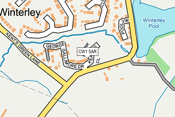CW1 5AR map - OS OpenMap – Local (Ordnance Survey)
