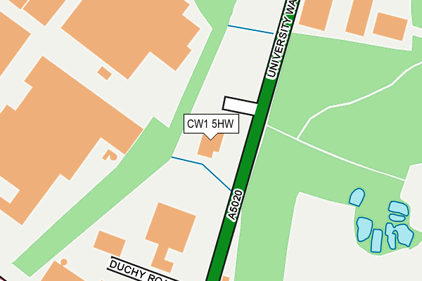 CW1 5HW map - OS OpenMap – Local (Ordnance Survey)