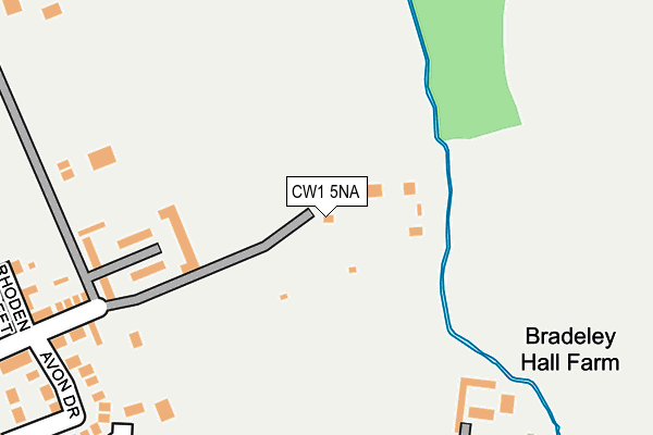 CW1 5NA map - OS OpenMap – Local (Ordnance Survey)