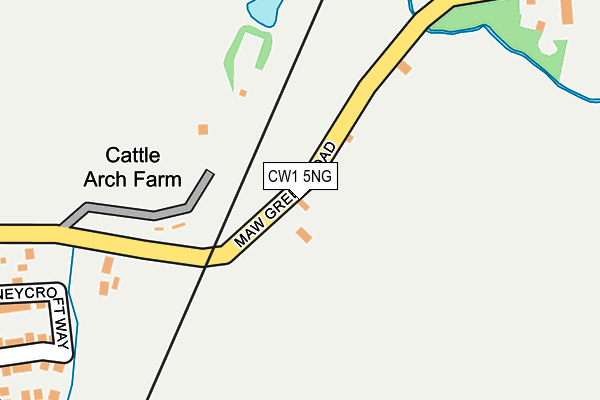 CW1 5NG map - OS OpenMap – Local (Ordnance Survey)