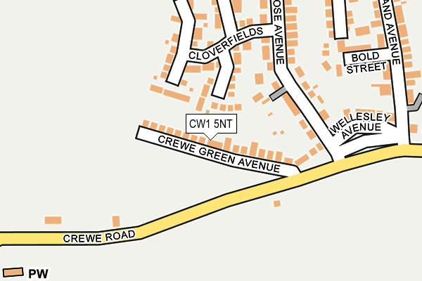 CW1 5NT map - OS OpenMap – Local (Ordnance Survey)