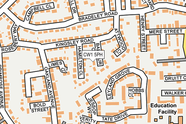 CW1 5PH map - OS OpenMap – Local (Ordnance Survey)