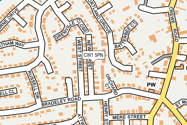 CW1 5PN map - OS OpenMap – Local (Ordnance Survey)