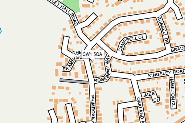 CW1 5QA map - OS OpenMap – Local (Ordnance Survey)