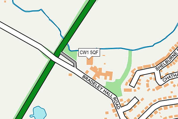 CW1 5QF map - OS OpenMap – Local (Ordnance Survey)