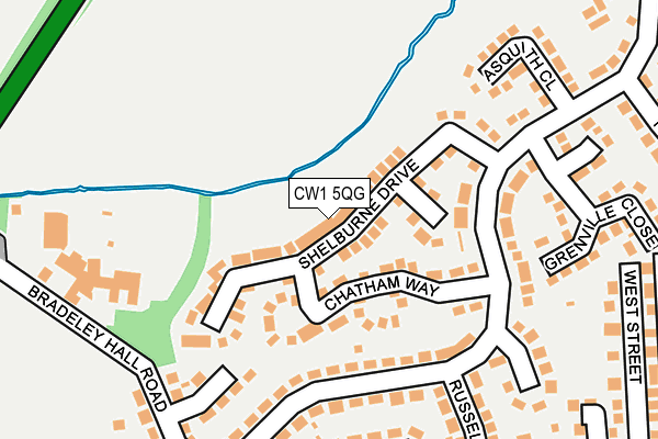 CW1 5QG map - OS OpenMap – Local (Ordnance Survey)