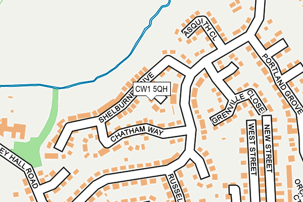 CW1 5QH map - OS OpenMap – Local (Ordnance Survey)