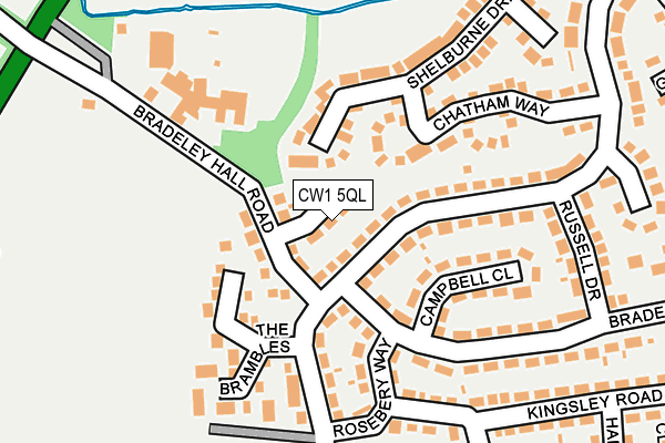 CW1 5QL map - OS OpenMap – Local (Ordnance Survey)